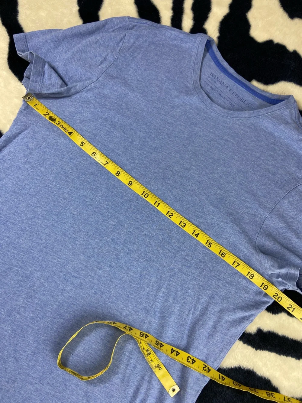 Banana Republic Light Blue Short Sleeve Crew Soft Wash Tee Medium M Shirt Men’s